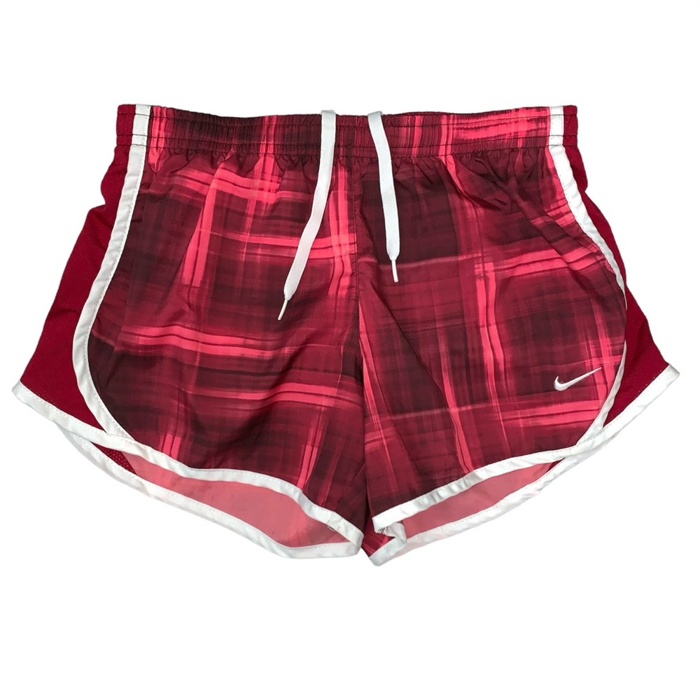 Nike Dri-Fit Girls Fuchsia Drawstring Athletic Shorts Size M Pink